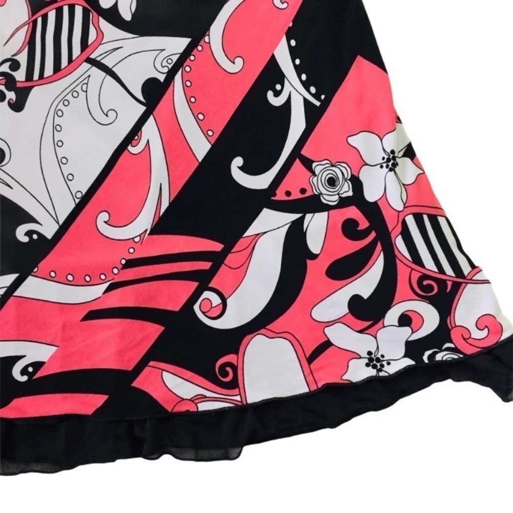 Wrapper Line A Patterned Loose Skirt M - Picture 7 of 9